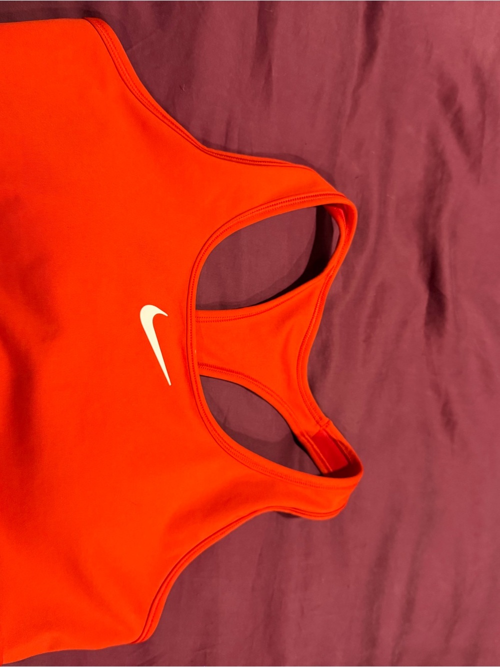 Nike Women's Bright Red Racerback sports bra
